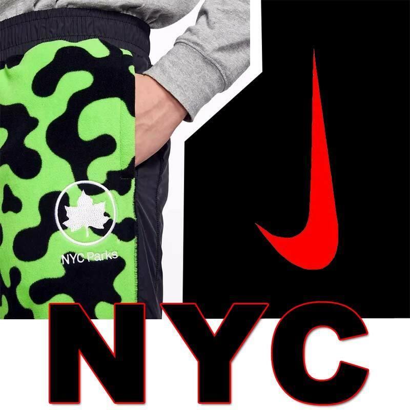 Nike X Sportswear Nyc Parks Pants Hybrid Polar Fleece Woven Jogger Winter XL