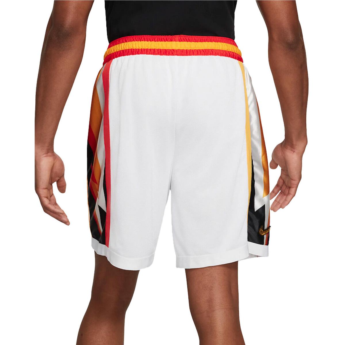white and orange basketball shorts