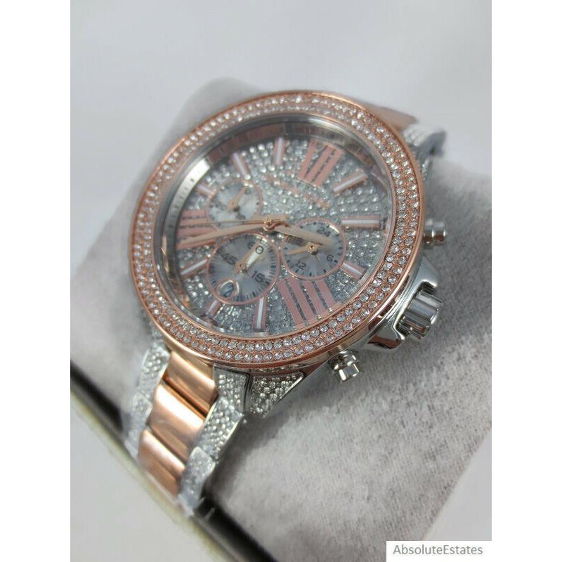 wren pave two tone watch