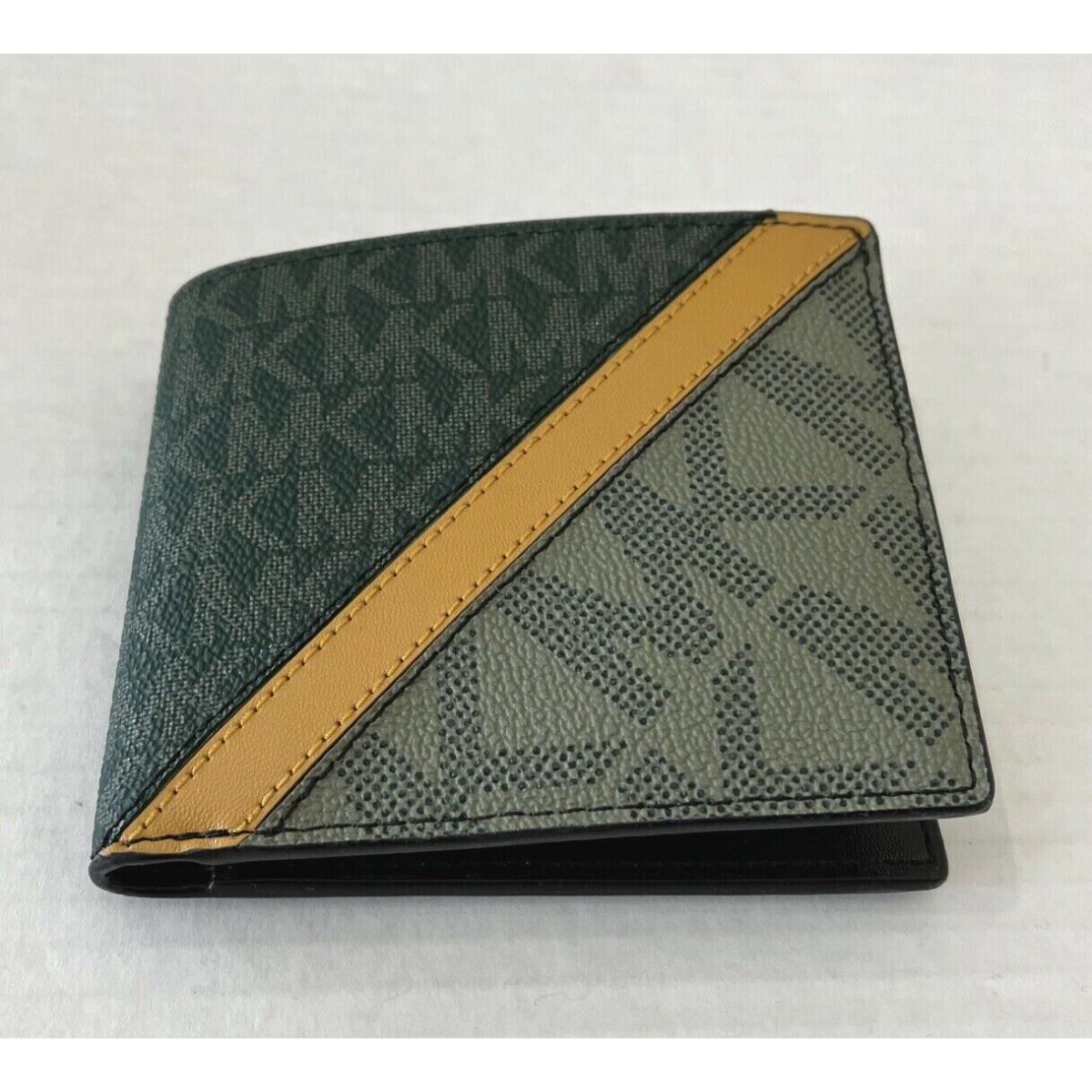 Michael Kors Cooper Men`s Billfold Wallet Olive / Army Green Multi - Michael  Kors wallet - 194391688623 | Fash Brands