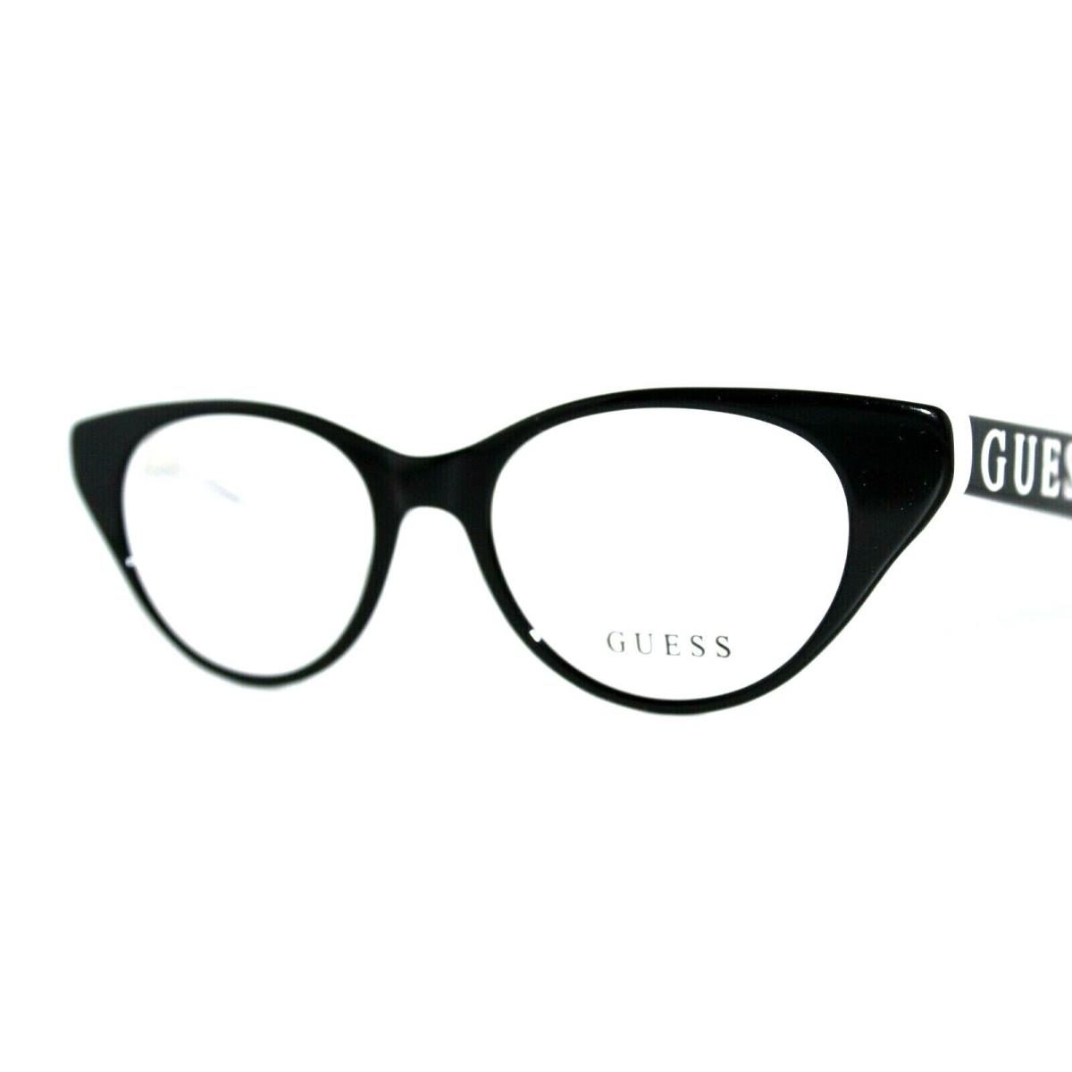 Guess GU9192 005 Black Eyeglasses Kid`s Frames 47-16-130MM W/case