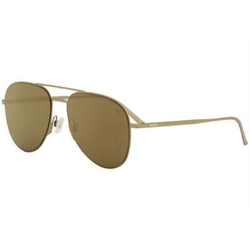 Puma Men`s Double Blade PU0160S PU/0160/S 005 Gold Fashion Pilot Sunglasses 57mm