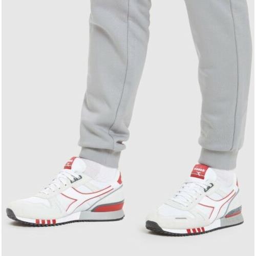 Diadora Titan Men`s Running Training Shoes White/red