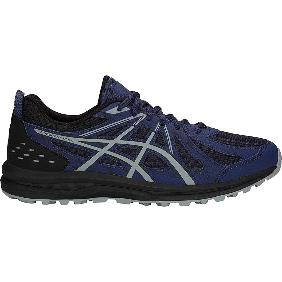Asics Men`s Frequent Trail Running Shoes Blue Print/Stone Grey