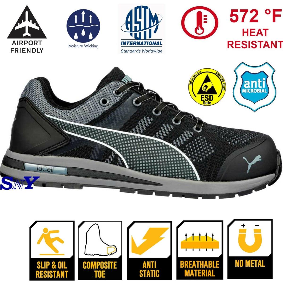 Puma Men`s Composite Toe SD Static Dissipative Heat Resistant Work Boots Shoes