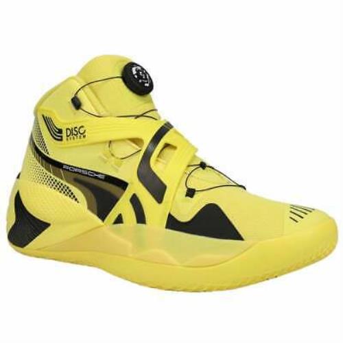 puma yellow basketball shoes