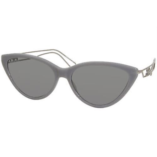 Balenciaga Extreme BB0052S 004 Sunglasses Women`s Grey-ruthenium/grey Lens 56mm