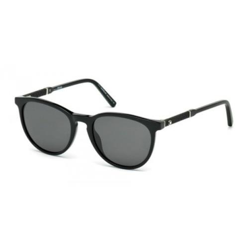 Montblanc Mont Blanc Sunglasses MB 588S 01A Shiny Black / Smoke 52 mm NO Case