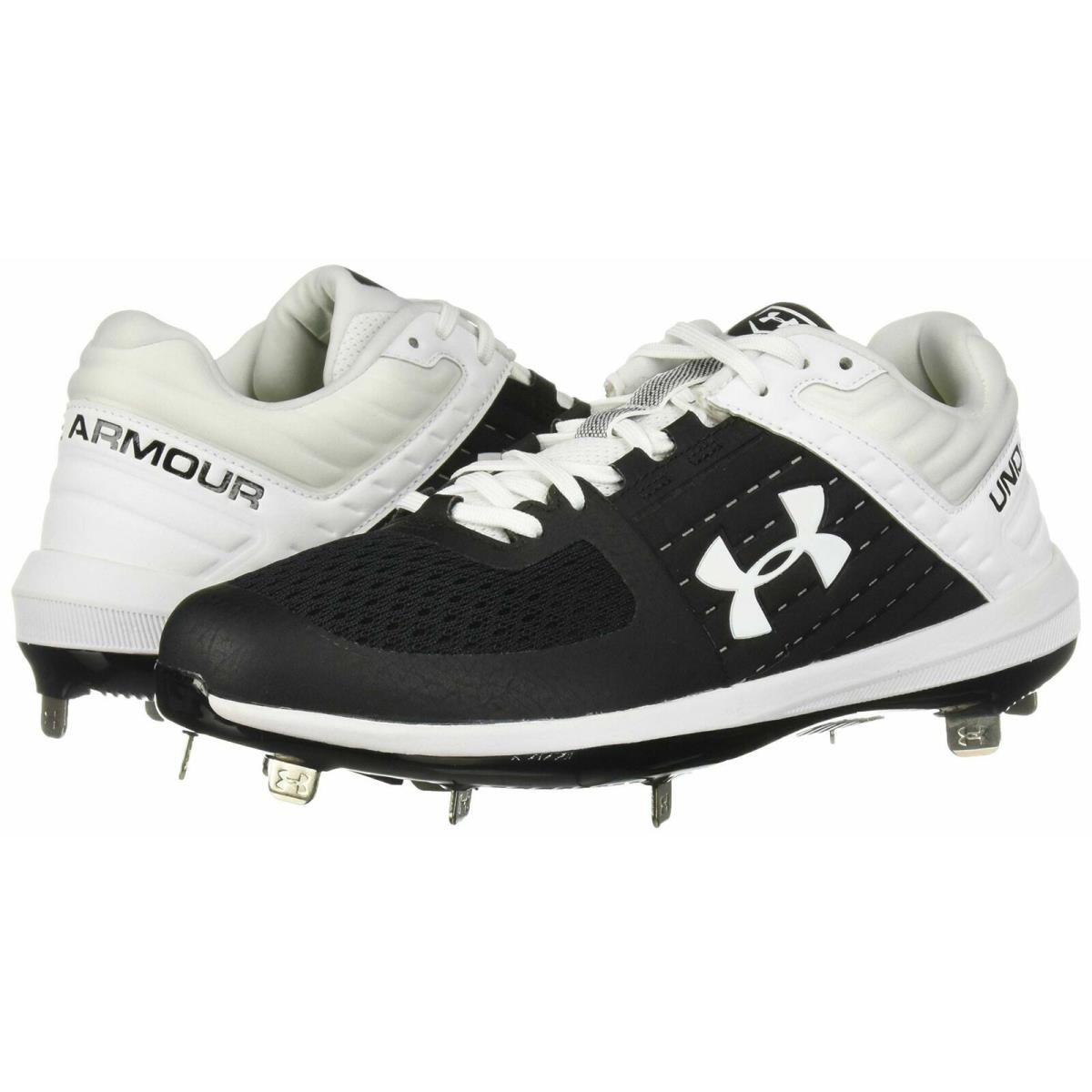 Men Baseball Shoes Under Armour Yard Low ST Sport Outdoor Footwear Black 9