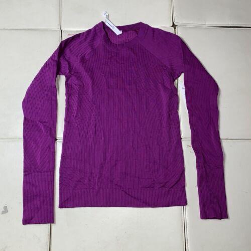 Lululemon Rest Less Pullover Long Sleeve - Size 6 Purple Seamless