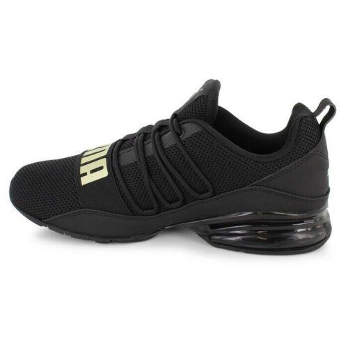 puma black metallic gold