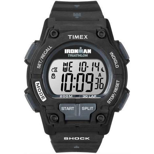 Timex T5K196 Men`s Ironman Triathlon 30-Lap Resin Watch Shock Indiglo Alarm
