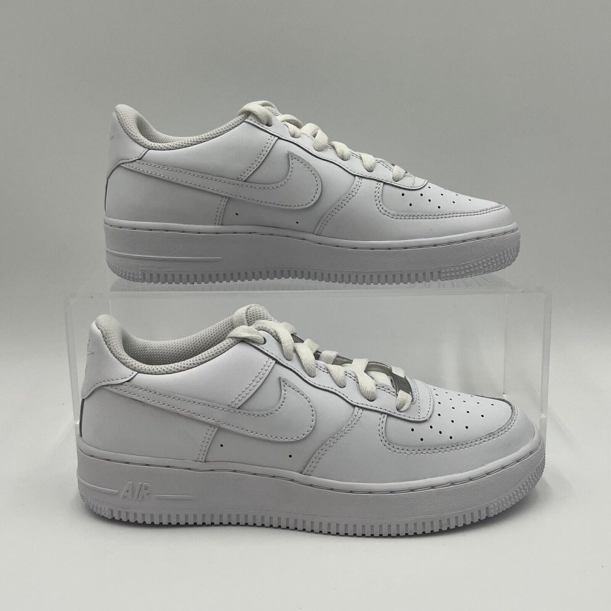 Nike Kids Sz 7Y Air Force 1 LE GS Triple White Casual Lifestyle DH2920 111 - White