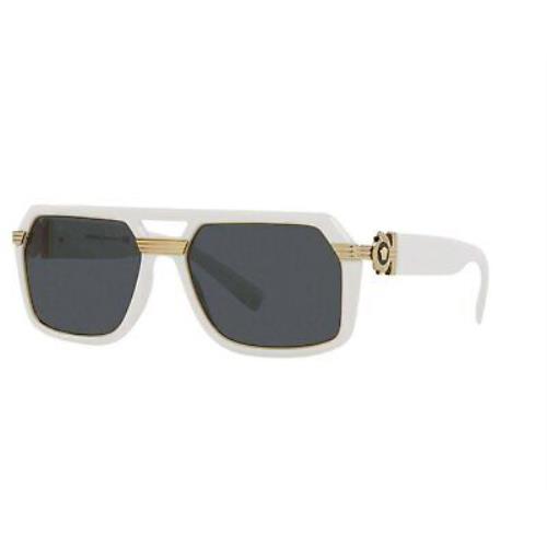 Versace VE4399 White/dark Grey Men`s Sunglasses