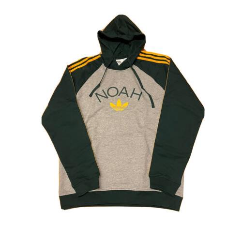 Adidas x Noah 3S Hoodie Sweatshirt Gray Men`s Size Large
