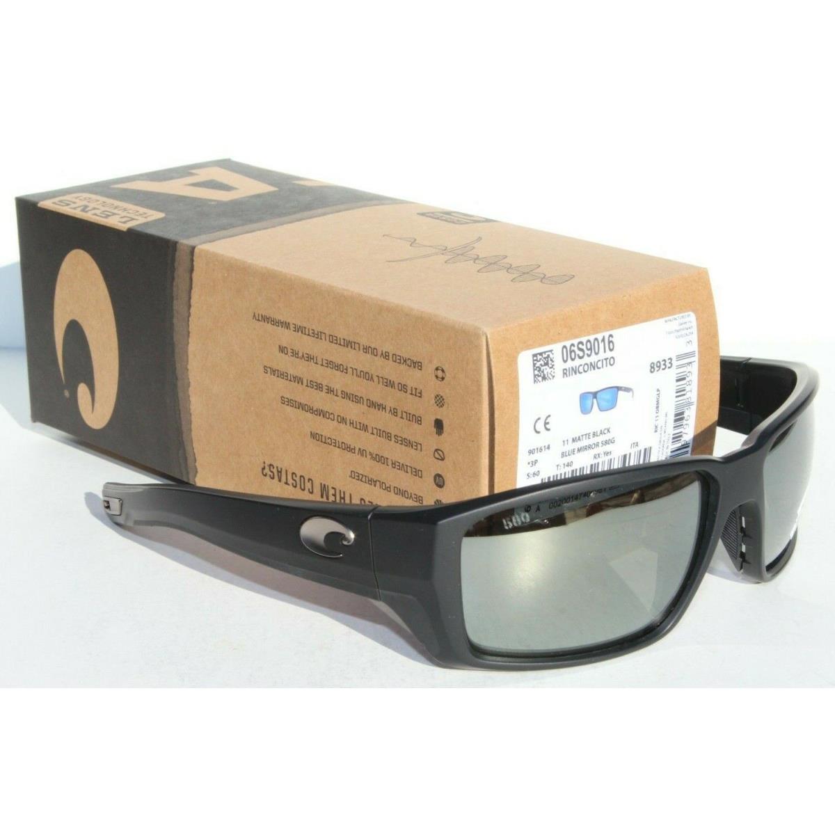 Costa Del Mar Fantail Pro Polarized Sunglasses Matte Black/silver Mirror 580G