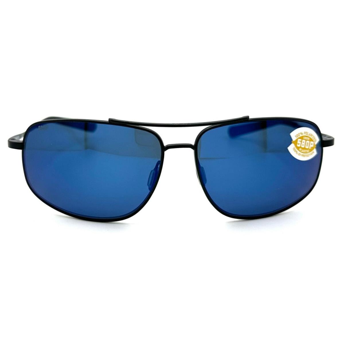 Costa Del Mar Shipmaster Sunglasses Satin Black/blue Mirror 580Plastic