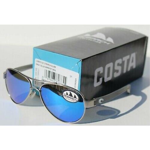 Costa Del Mar Loreto Polarized Sunglasses Ocearch Silver/gray Blue Mirror 580G