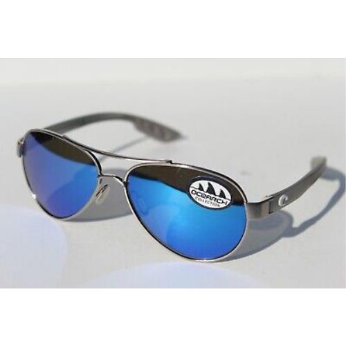 Costa Del Mar sunglasses Loreto - Silver Frame, Blue Lens 1