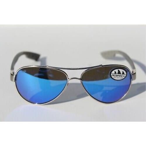 Costa Del Mar sunglasses Loreto - Silver Frame, Blue Lens 2