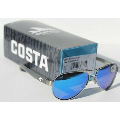 Costa Del Mar sunglasses Loreto - Silver Frame, Blue Lens 4
