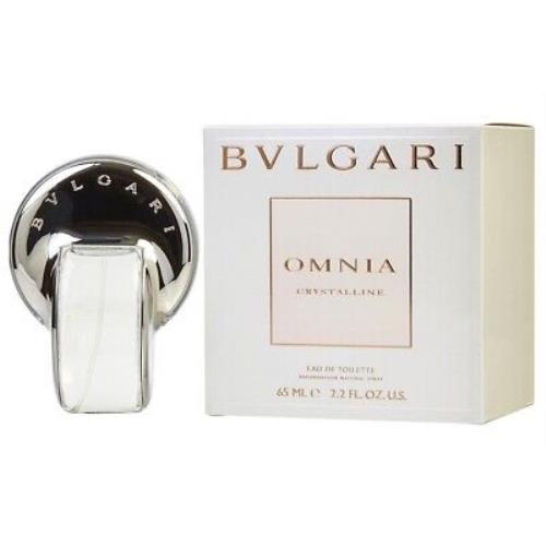 Bvlgari Omnia Crystalline For Women Perfume 2.2 oz 65 ml Edt Spray