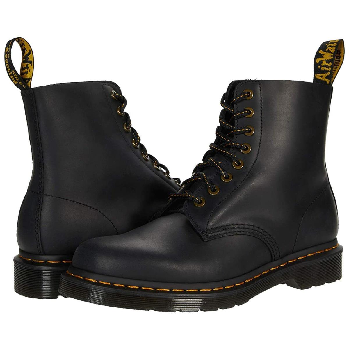 Men`s Shoes Dr. Martens 1460 Pascal 8 Eye Leather Boots 26379001 Black Wild Buck