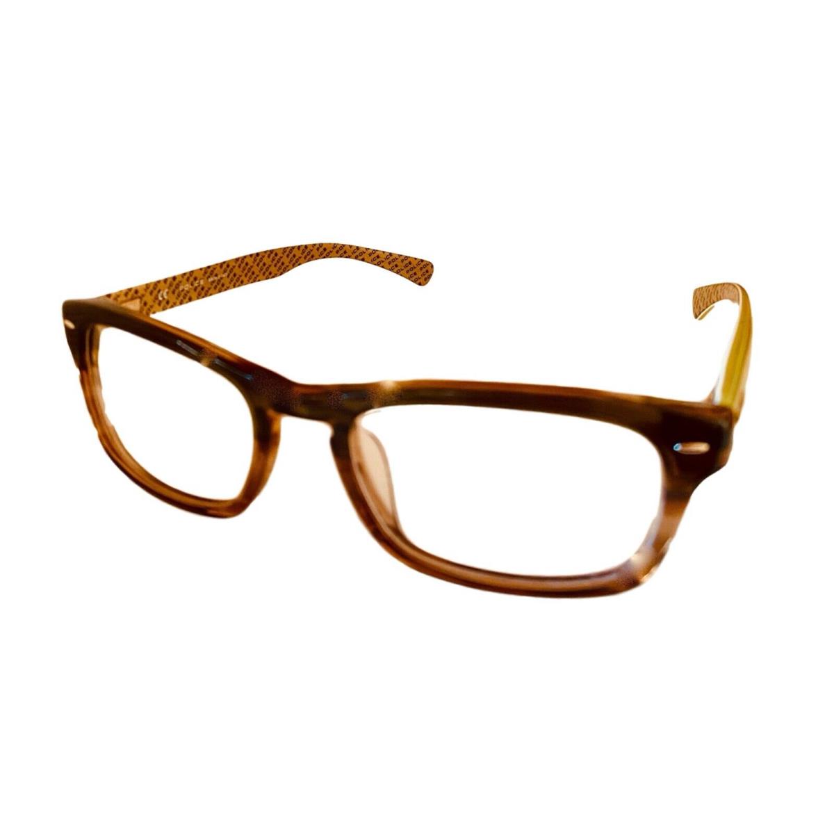 Police Mens Ophthalmic Frame Brown Green Rectangle V1697M 0P90