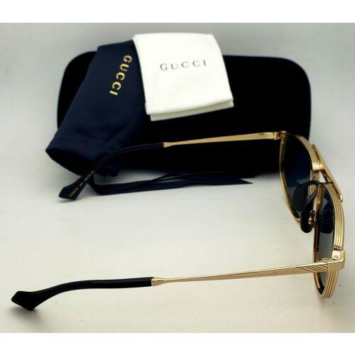 Gucci sunglasses  - Gold & Black Frame, Grey Lens 1
