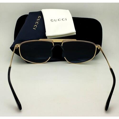 Gucci sunglasses  - Gold & Black Frame, Grey Lens 2