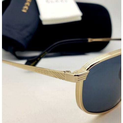 Gucci sunglasses  - Gold & Black Frame, Grey Lens 3