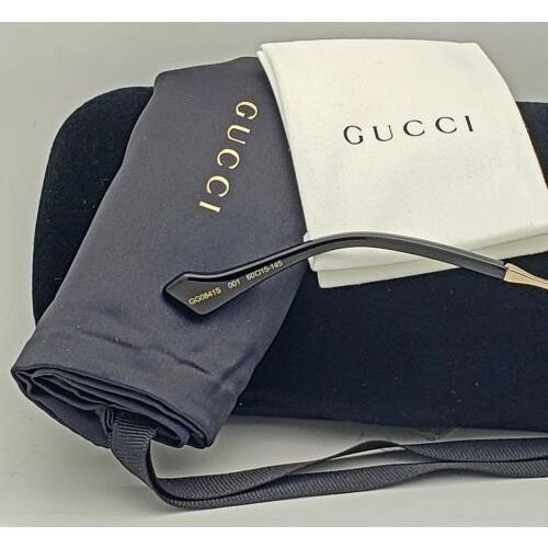 Gucci sunglasses  - Gold & Black Frame, Grey Lens 4