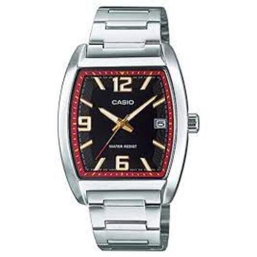 Casio MTP-E107D-1ADF Men`s Analog Casual Water Resistant Silver Band Watch