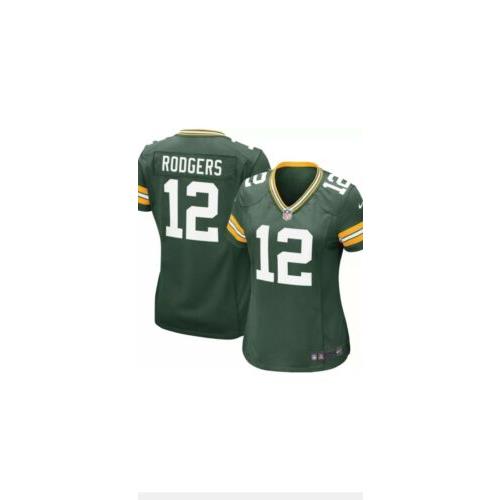Aaron Rodgers Green Bay Packers Nike Game Women`s Jersey Size Medium