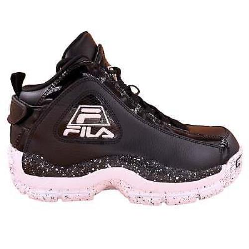 Fila Men`s Grant Hill 2 Black White Athletic Basketball Shoes 1BM01261-021