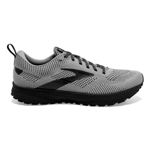 Brooks Revel 5 Men s Running Shoes Grey Black Men`s Size 8-13