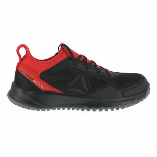 Reebok Mens Black Mesh Work Shoes ST AT Trail Run Oxford