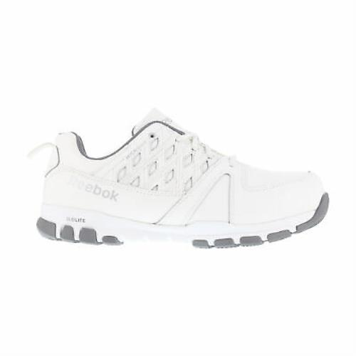 Reebok Mens White Leather Work Shoes ST Sublite Athletic