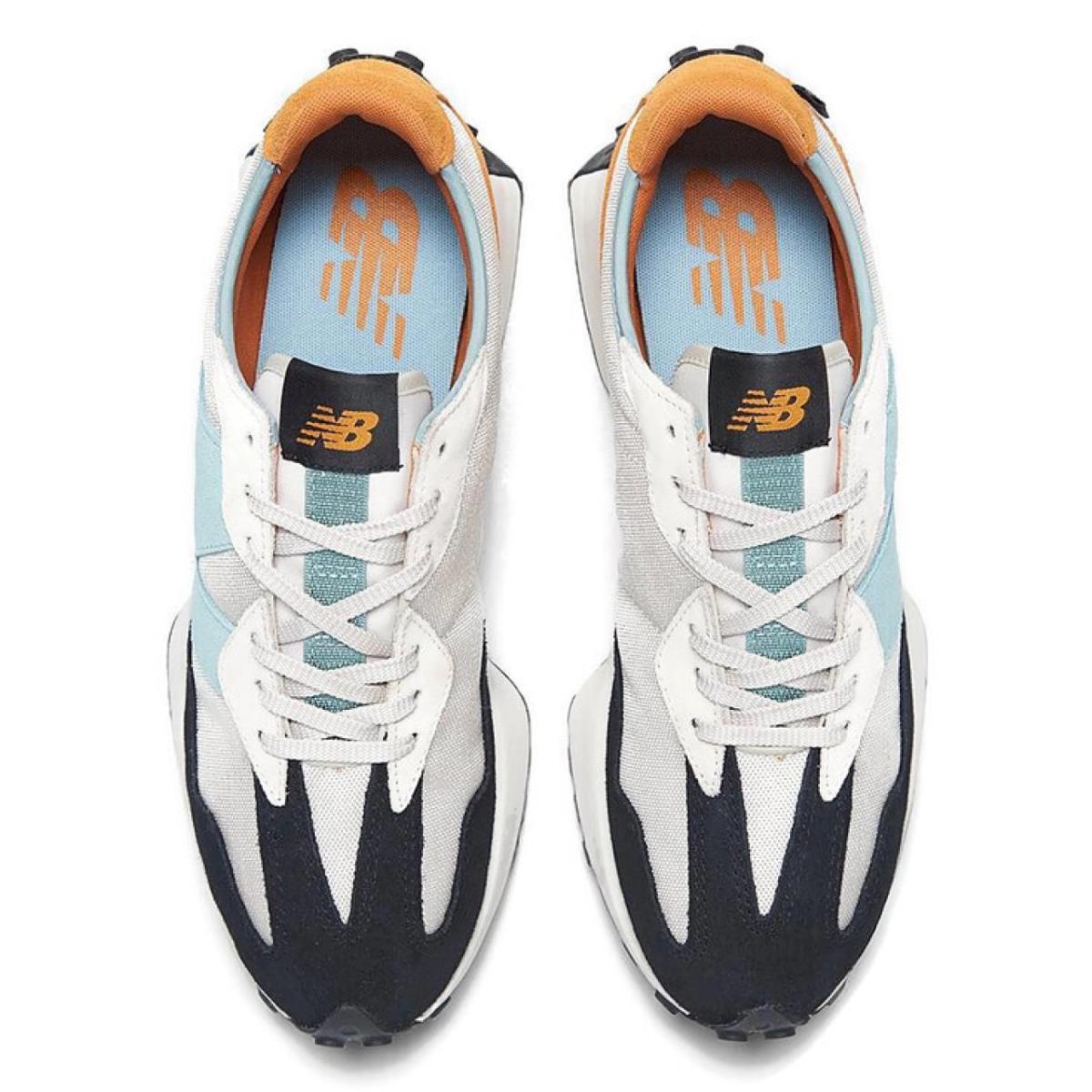 New Balance shoes  - White , Moonbeam/Madras Orange Manufacturer 8