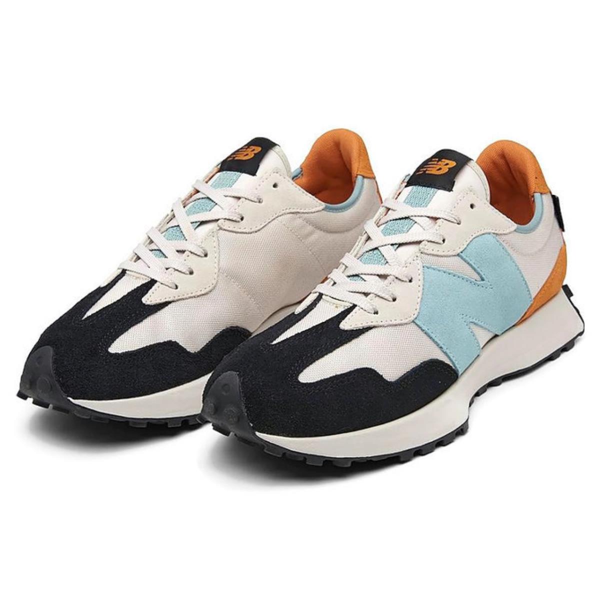 New Balance shoes  - White , Moonbeam/Madras Orange Manufacturer 1