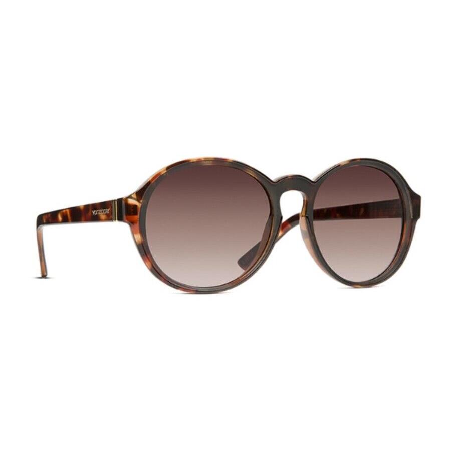 Women`s Vonzipper `lula` Hsr Round Sunglasses - Mahogany Tort/vintage Grey