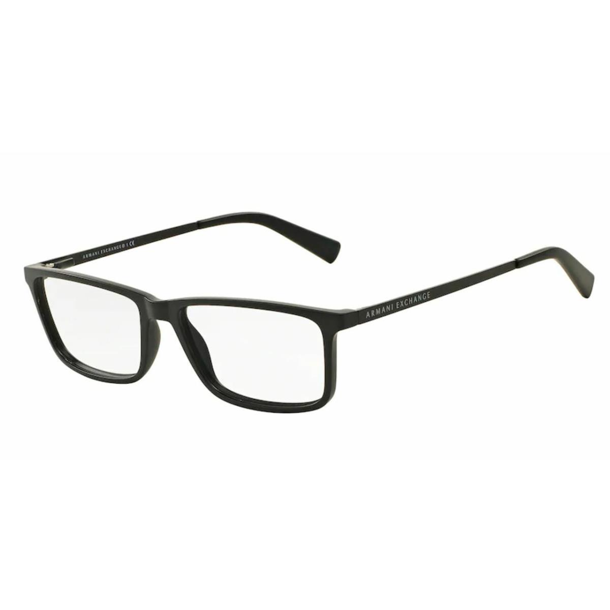 Armani Exchange AX3027F 8078 Black Rectangle 55 mm Men`s Eyeglasses