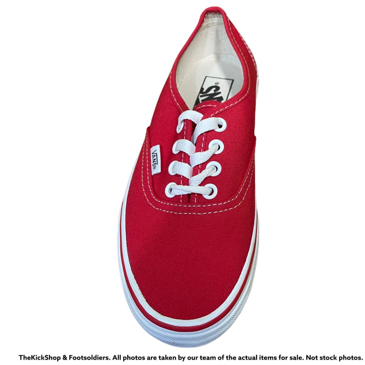 red and white lace up vans