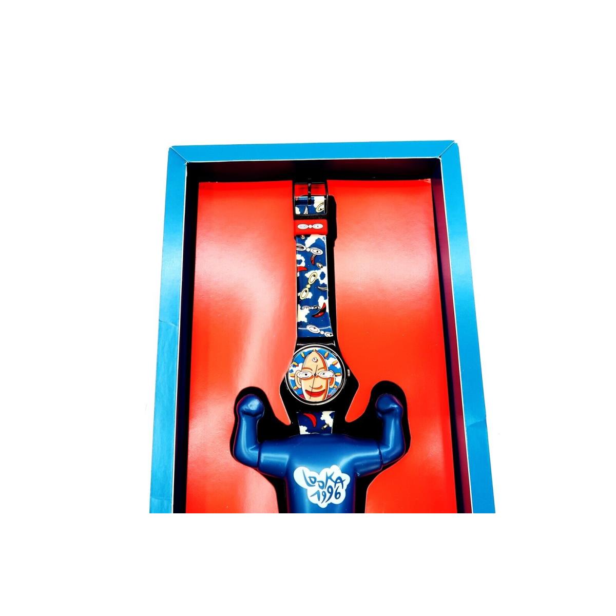 Swatch Watch Looka GZ700 Special Edition 1996 Box Set with The Swatch Club p