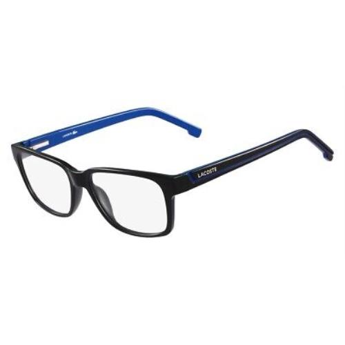 Lacoste L2692 Eyeglasses Unisex Black Blue Square 54mm