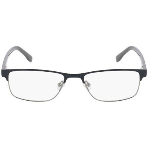 Lacoste L2217 Eyeglasses Men Gunmetal Rectangle 52mm