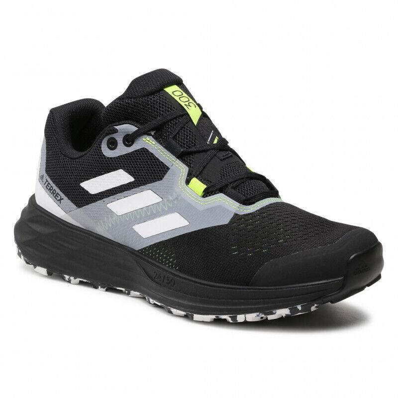 Men Adidas Terrex Two Flow Black Trail Runner Running Shoes