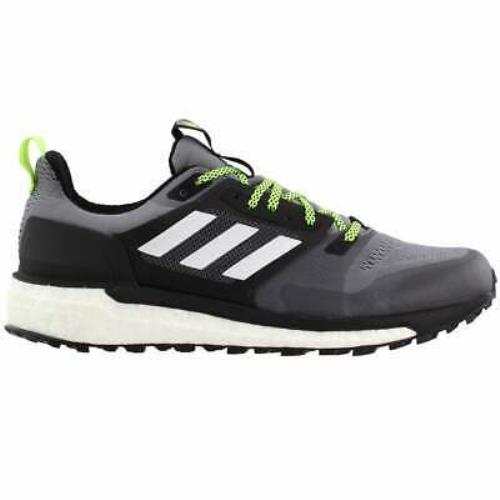 Adidas Supernova Trail Mens Running Sneakers Shoes - Black Grey - Black,Grey