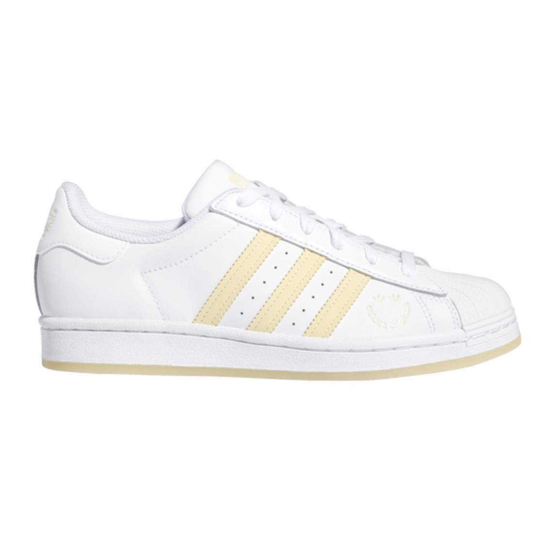 Adidas Originals Superstar Women`s Sneakers Shoes White Yellow 6 -10