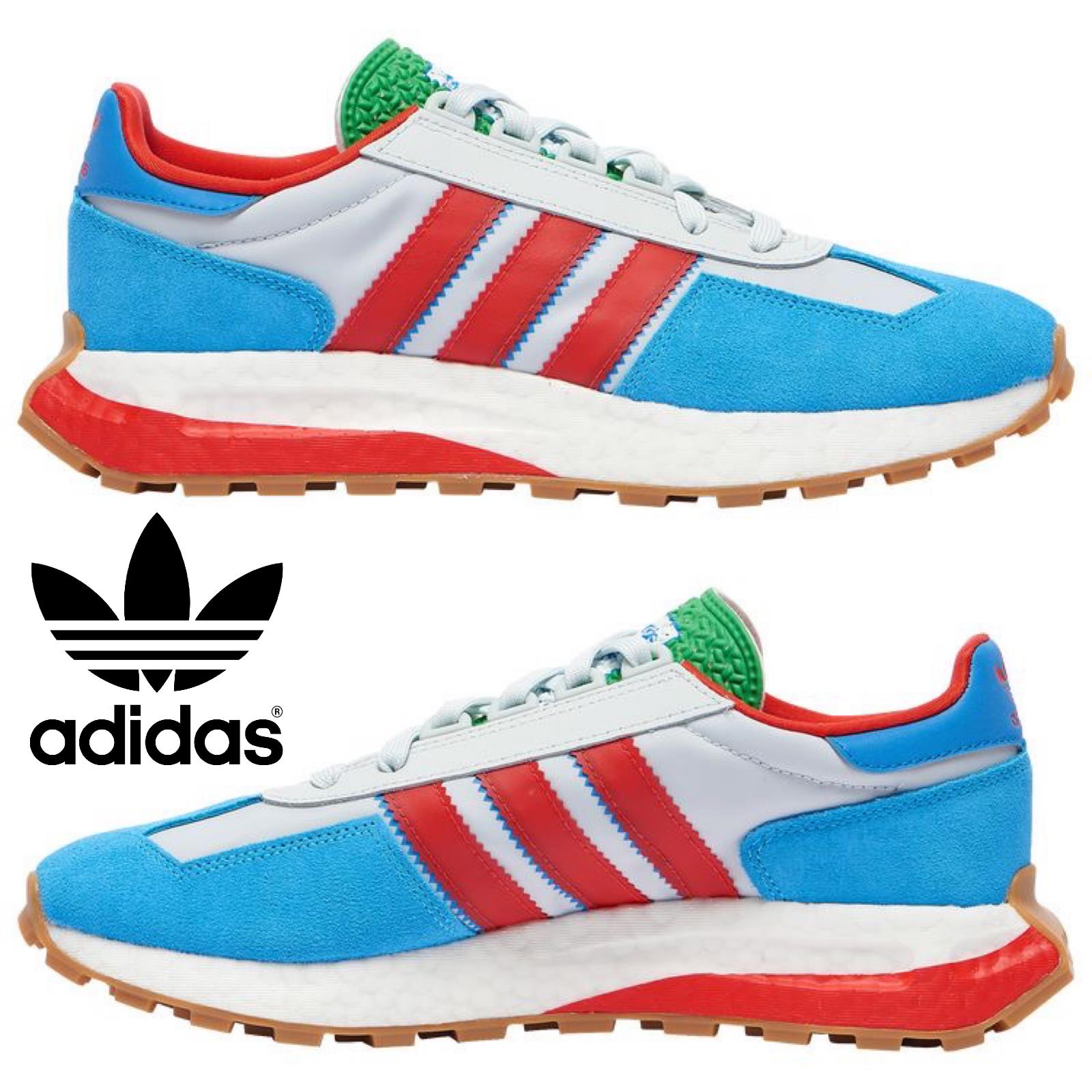 Adidas Retropy E5 Men`s Sneakers Running Shoes Gym Casual Sport Gray Red Blue - Blue , Grey/Red/Blue Manufacturer